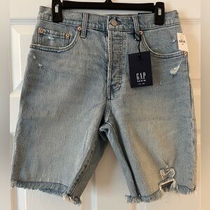 GAP HIGH RISE BERMUDA SHORTS BLUE, Size 6/28